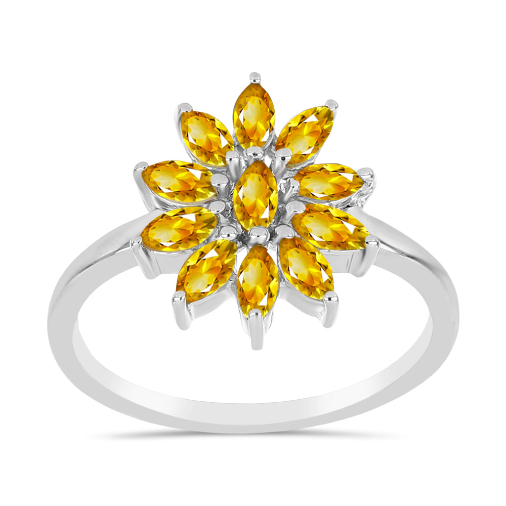 Inel din Argint 925 ( 2.38 grame ) cu Citrin Rio Golden 0.93 Carate