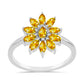 Inel din Argint 925 ( 2.38 grame ) cu Citrin Rio Golden 0.93 Carate