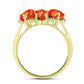 Inel din Argint 925 Placat cu Aur ( 4.23 grame ) cu Turcoaz Mohave și Topaz Alb 2.67 Carate