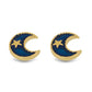 Cercei din Argint 925 Placat cu Aur ( 3 grame ) cu Email