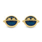 Cercei din Argint 925 Placat cu Aur ( 3.4 grame ) cu Email