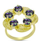 Inel din Argint 925 Placat cu Aur ( 5.16 grame ) cu Cuarț Hematit Verde Mistic 3.75 Carate