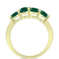 Inel din Argint 925 Placat cu Aur ( 2.38 grame ) cu Agat Verde 0.89 Carate