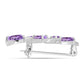 Broşă din Argint 925 ( 3.55 grame ) cu Ametist Rose de France și Topaz Alb 2.38 Carate