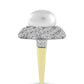 Inel din Argint 925 Placat cu Aur ( 5.71 grame ) cu Perlă de Apă Dulce Albă și Topaz Alb 11.61 Carate