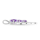 Pandantiv din Argint 925 ( 1.7 grame ) cu Ametist Rose de France 1.28 Carate