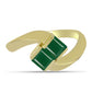 Inel din Argint 925 Placat cu Aur ( 2.64 grame ) cu Agat Verde 0.64 Carate