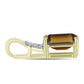 Pandantiv din Argint 925 Placat cu Aur ( 0.64 grame ) cu Cuarț Coniac și Topaz Alb 0.96 Carate