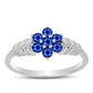 Inel din Argint 925 ( 2.37 grame ) cu Safir Albastru Australian 0.68 Carate