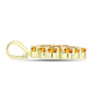 Pandantiv din Argint 925 Placat cu Aur ( 2.1 grame ) cu Citrin Rio Golden și Topaz Alb 1.05 Carate