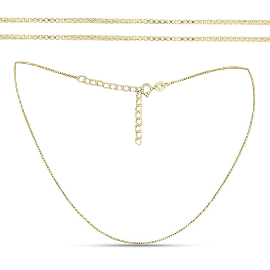 Lanț din Argint 925 Placat cu Aur ( 1.48 grame )