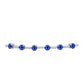 Brățară din Argint 925 ( 3.94 grame ) cu Safir Albastru Australian și Topaz Alb 2.59 Carate