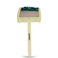 Inel din Argint 925 Placat cu Aur ( 2.1 grame ) cu Drusy Verde 4.87 Carate