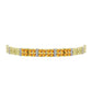 Brățară din Argint 925 Placat cu Aur ( 14.54 grame ) cu Citrin Rio Golden și Topaz Alb 2.9 Carate