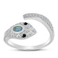 Inel din Argint 925 ( 2.76 grame ) cu Labradorit și Spinel Negru 0.75 Carate