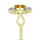 Inel din Argint 925 Placat cu Aur ( 3.33 grame ) cu Citrin Rio Golden și Topaz Alb 1.69 Carate