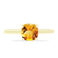 Inel din Argint 925 Placat cu Aur ( 1.53 grame ) cu Citrin Rio Golden 1.33 Carate