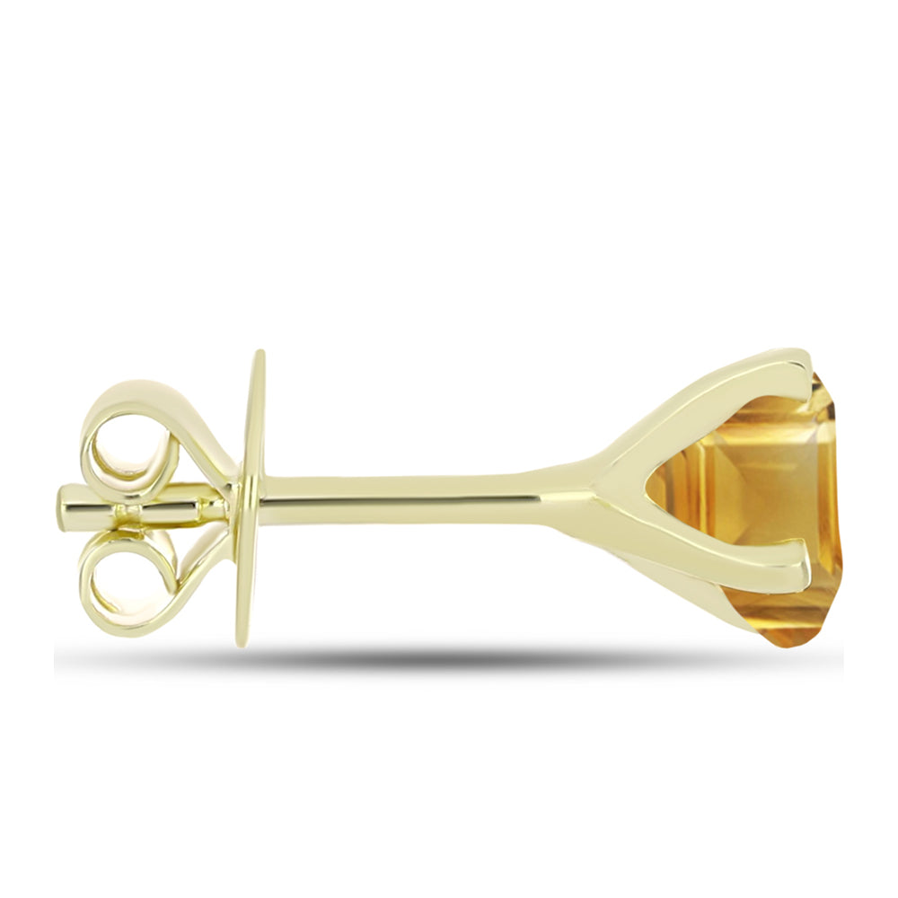 Cercei din Argint 925 Placat cu Aur ( 1.07 grame ) cu Citrin Rio Golden 1.26 Carate 2 