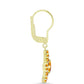 Cercei din Argint 925 Placat cu Aur ( 2.89 grame ) cu Citrin Rio Golden și Topaz Alb 1.99 Carate