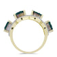 Inel din Argint 925 Placat cu Aur ( 4.47 grame ) cu Drusy Verde și Topaz Alb 6.19 Carate
