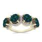 Inel din Argint 925 Placat cu Aur ( 4.47 grame ) cu Drusy Verde și Topaz Alb 6.19 Carate