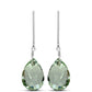 Cercei din Argint 925 ( 0.94 grame ) cu Ametist Verde 9.58 Carate