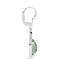 Cercei din Argint 925 ( 4.11 grame ) cu Ametist Verde și Topaz Alb 8.24 Carate