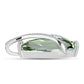 Pandantiv din Argint 925 ( 2.36 grame ) cu Ametist Verde și Topaz Alb 7.11 Carate