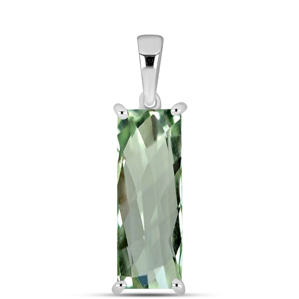 Pandantiv din Argint 925 ( 1.07 grame ) cu Ametist Verde 5.69 Carate