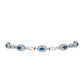Brățară din Argint 925 ( 7.59 grame ) cu Topaz Albastru ”Londra” și Topaz Alb 2.09 Carate