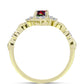 Inel din Argint 925 Placat cu Aur ( 2.48 grame ) cu Opal Etiopian Negru Lega Dembi și Topaz Alb 0.37 Carate