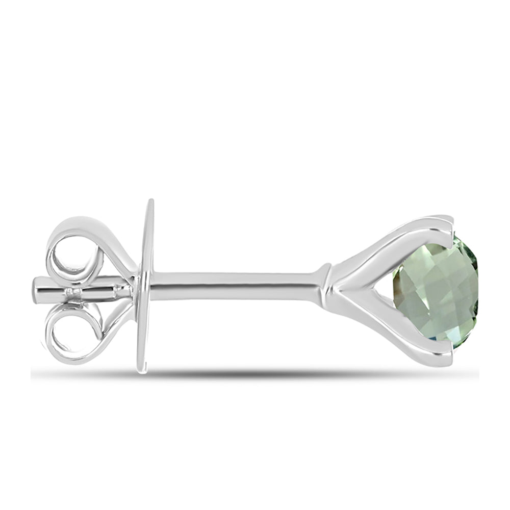 Cercei din Argint 925 ( 1.09 grame ) cu Ametist Verde 1.22 Carate