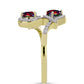 Inel din Argint 925 Placat cu Aur ( 3.66 grame ) cu Opal Etiopian Negru Lega Dembi și Topaz Alb 1.29 Carate