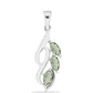 Pandantiv din Argint 925 ( 1.99 grame ) cu Ametist Verde 0.63 Carate