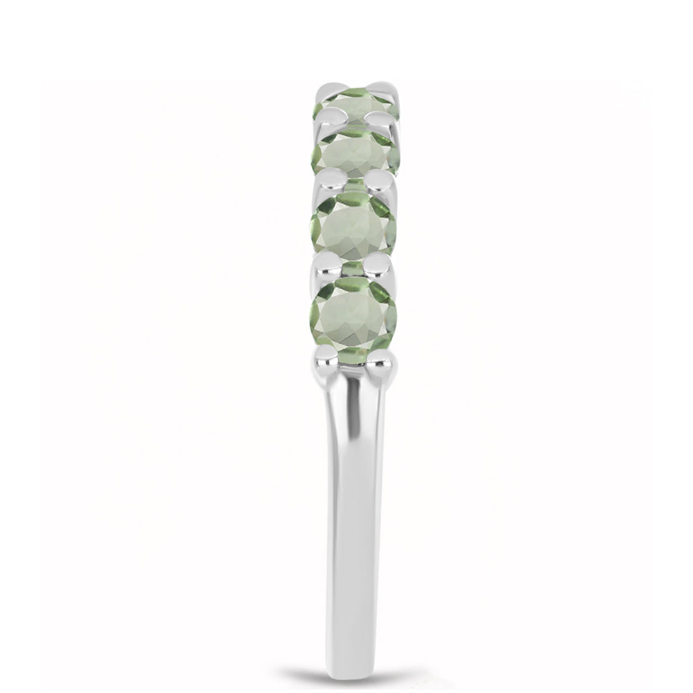 Inel din Argint 925 ( 1.98 grame ) cu Ametist Verde 0.9 Carate