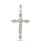 Cruce Pandantiv din Argint 925 ( 1.78 grame ) cu Ametist Verde 1.45 Carate