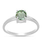 Inel din Argint 925 ( 1.73 grame ) cu Ametist Verde 0.86 Carate