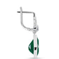 Cercei din Argint 925 ( 4.73 grame ) cu Calcedon Verde și Topaz Alb 8.45 Carate