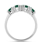 Inel din Argint 925 ( 4.69 grame ) cu Calcedon Verde și Topaz Alb 2.38 Carate