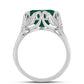 Inel din Argint 925 ( 4.69 grame ) cu Calcedon Verde 7.97 Carate