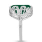 Inel din Argint 925 ( 4.69 grame ) cu Calcedon Verde 7.97 Carate