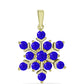 Pandantiv din Argint 925 Placat cu Aur ( 2.57 grame ) cu Agat Albastru 1.6 Carate