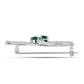 Broşă din Argint 925 ( 4.59 grame ) cu Calcedon Verde și Topaz Alb 1.7 Carate