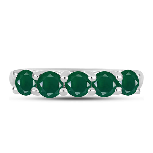 Inel din Argint 925 ( 2.73 grame ) cu Calcedon Verde 1.22 Carate