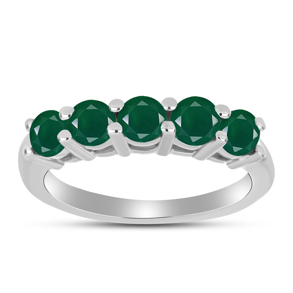 Inel din Argint 925 ( 2.73 grame ) cu Calcedon Verde 1.22 Carate 3 
