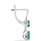 Cercei din Argint 925 ( 3.04 grame ) cu Smarald Brazilian 2.08 Carate