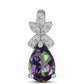 Pandantiv din Argint 925 ( 0.94 grame ) cu Topaz Mistic și Topaz Alb 1.92 Carate