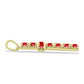 Cruce Pandantiv din Argint 925 Placat cu Aur ( 2.11 grame ) cu Agat Roșu 1.04 Carate