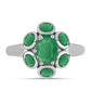 Inel din Argint 925 ( 3.68 grame ) cu Smarald Brazilian 1.77 Carate