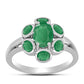 Inel din Argint 925 ( 3.68 grame ) cu Smarald Brazilian 1.77 Carate
